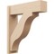 Ekena Millwork 8-in W x 28-in D x 32-in H Funston Block Rough Cedar Woodgrain TimberThane Outlooker, Primed Tan OUTUR080X28X32FST44RCPR - alternate 1